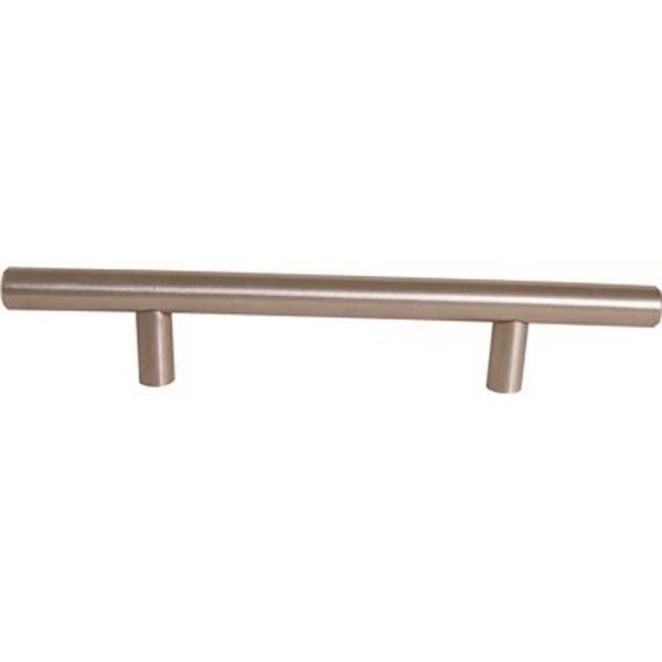 Anvil Mark 3-3/4 in. Satin Nickel Hollow Stainless Steel Drawer Pull, 5PK 2492435